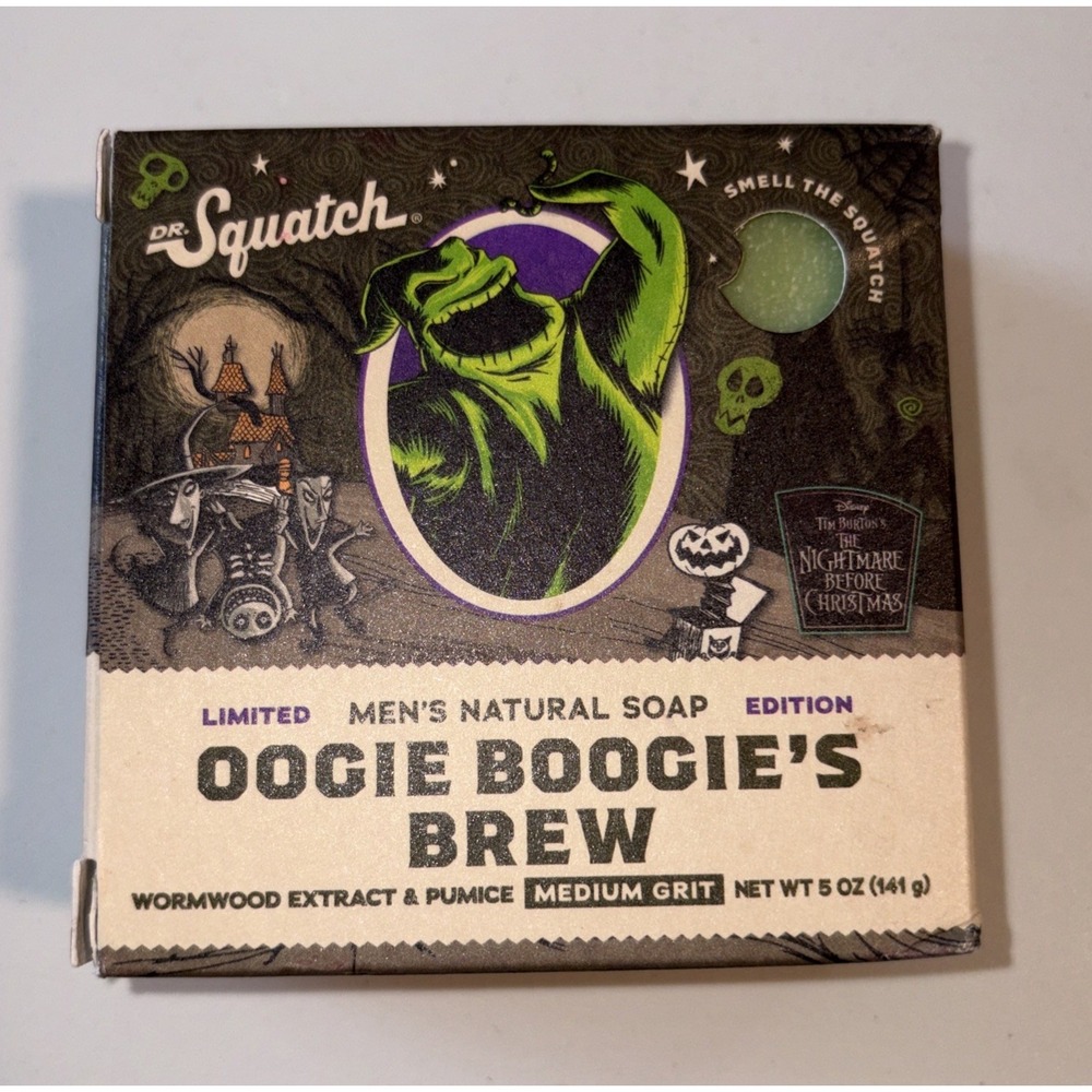 Dr. Squatch Oogie Boogie's Brew Soap - Men's Natural Soap - Medium Grit - 1 bar